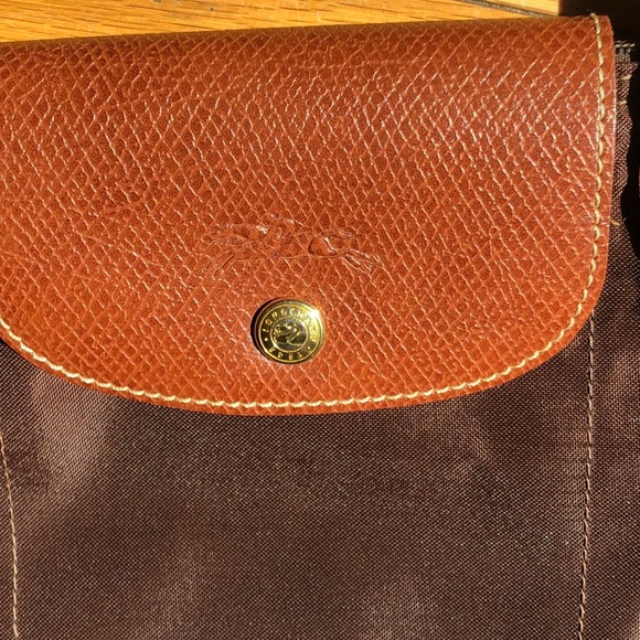 Longchamp Le Pliage brown nylon tote - Picture 6 of 8